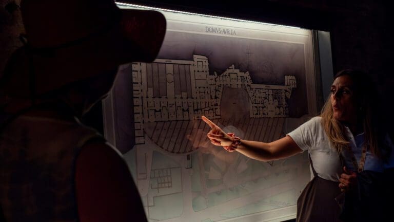 Guide Shows the Domus Aurea