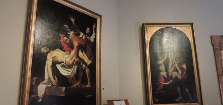 8. Michelangelo Merisi da Caravaggio, The Entombment of Christ, c1600, pinacoteca