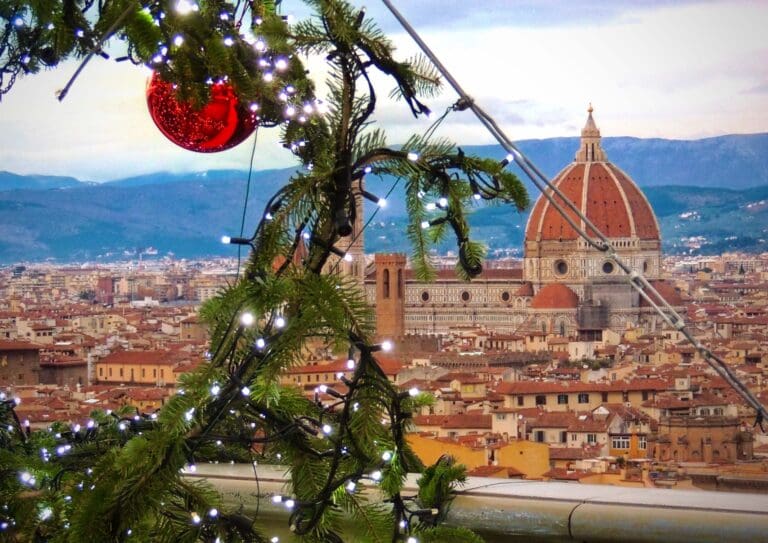 christmas decorations in florence