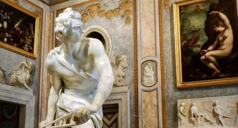 bernini's david at the borghese gallery