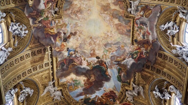 The ceiling of the Gesu in Rome by Il Baccicio