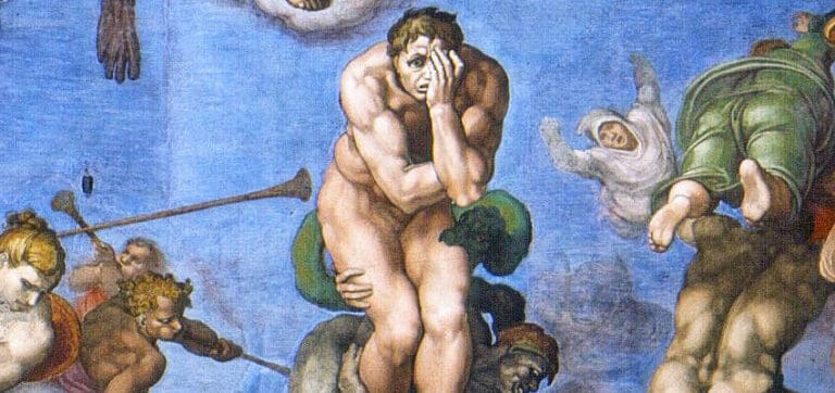 terror in michelangelo's last judgement