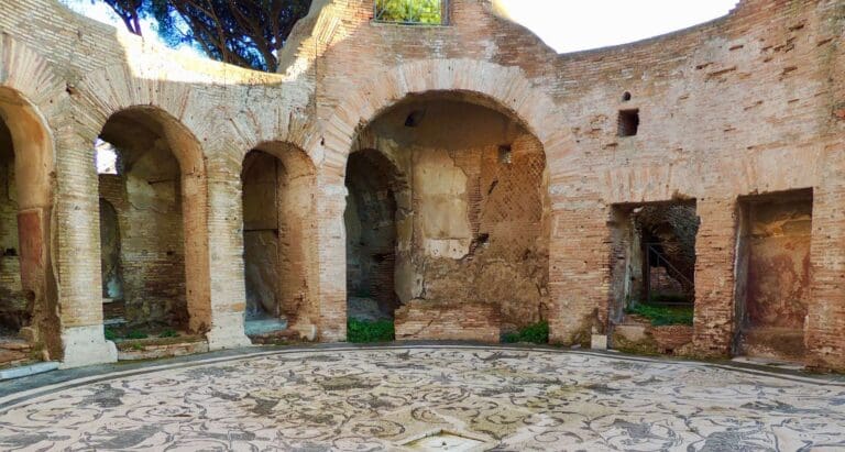 the baths at ostia antica