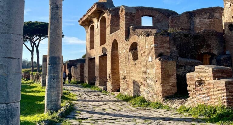 a street in ostia antica