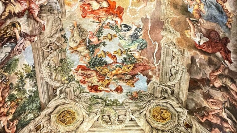 the ceiling of the palazzo barberini in rome