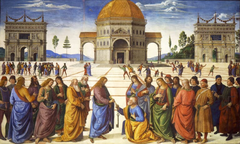 perugino christ keys peter sistine chapel