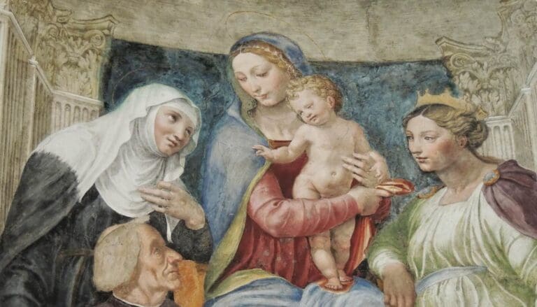 peruzzi ponzetti chapel decorations santa maria della pace rome