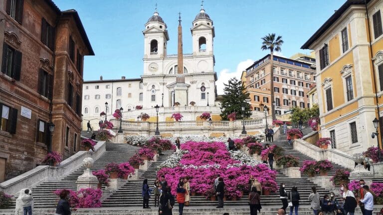 spanish steps azaleas