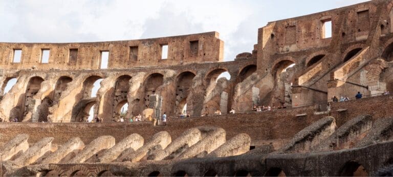 flavian emphitheater top view