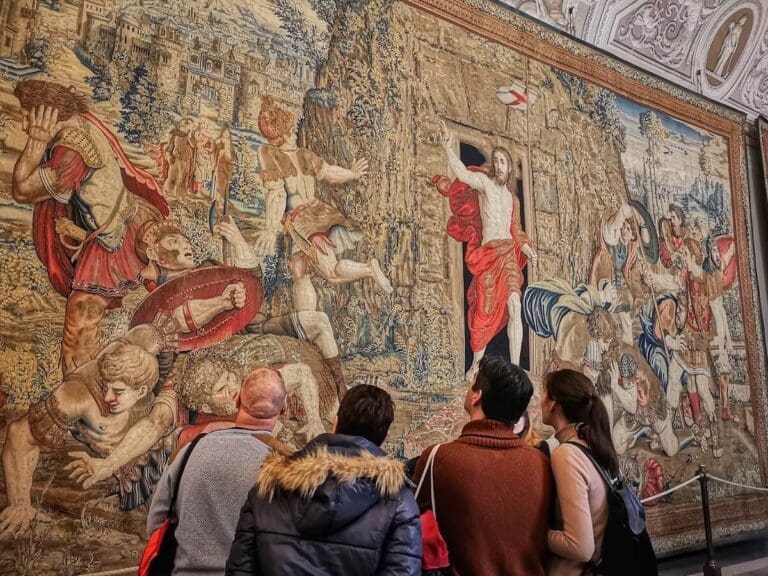 tapestry gallery in the vatican museums
