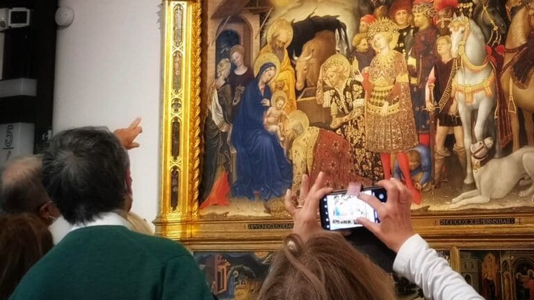 gentile fabriano adoration of the magi at the uffizi