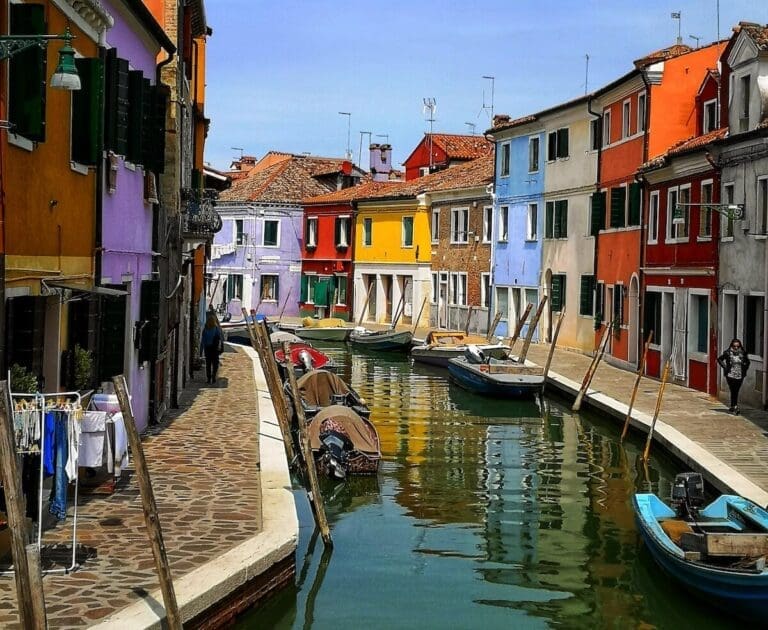 the colorful houses of burano