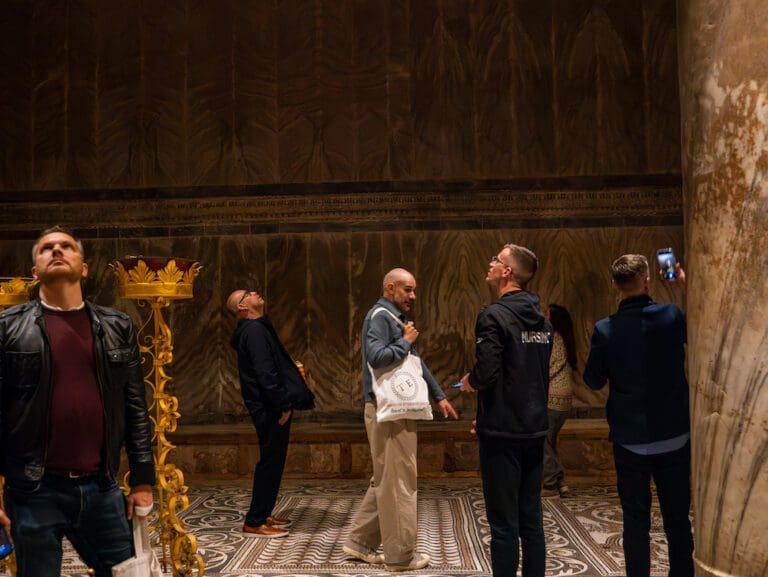 st marks in venice at night