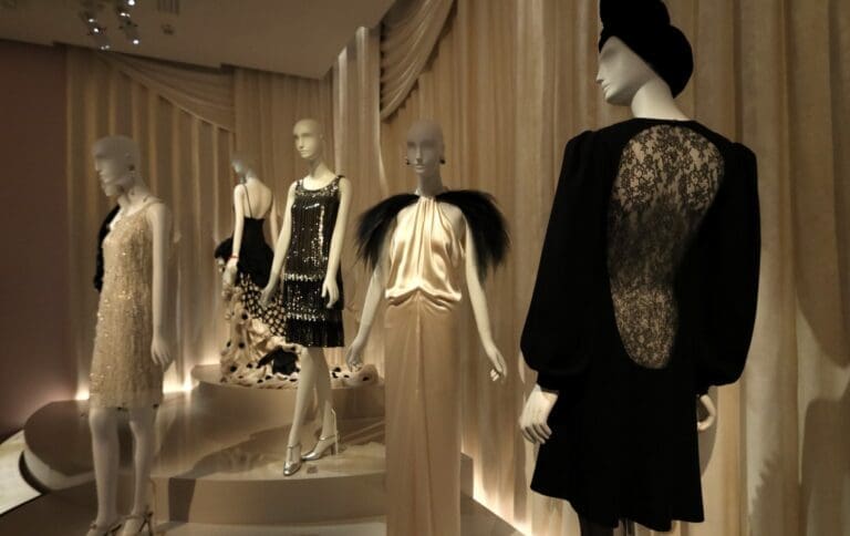 high fashion at the Yves Saint Laurent Museum in paris