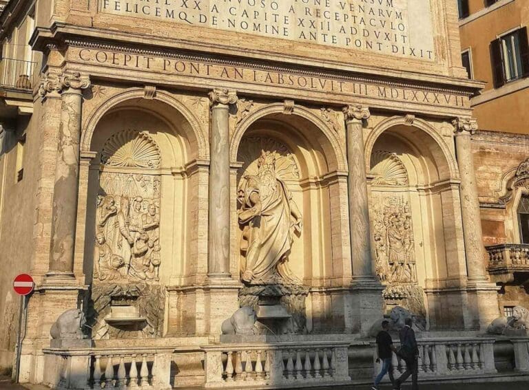 Acqua Felice Moses Fountain Rome
