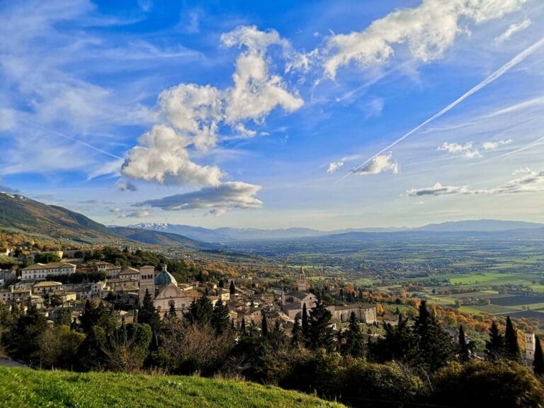 assisi landscape in umbria