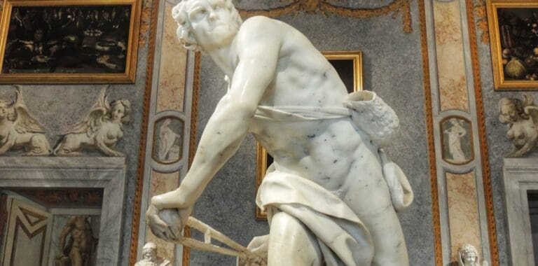 bernini's david at the borghese gallery