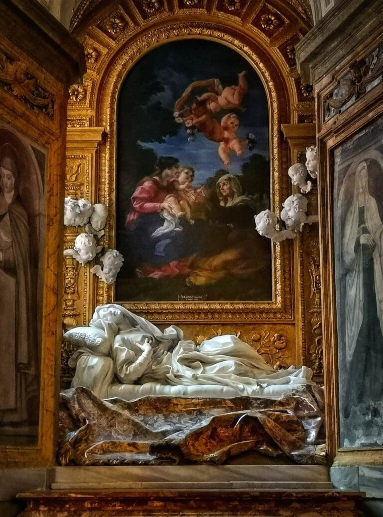 ludovica albertoni by bernini in san francesco a ripa in rome
