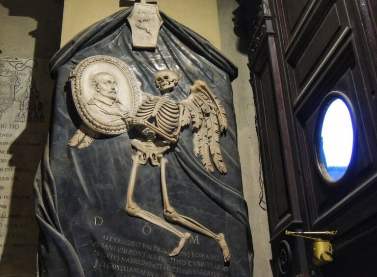 Monument to Alessandro Valtrini, in the church of San Lorenzo in Damaso, 1639 by Gianlorenzo Bernini