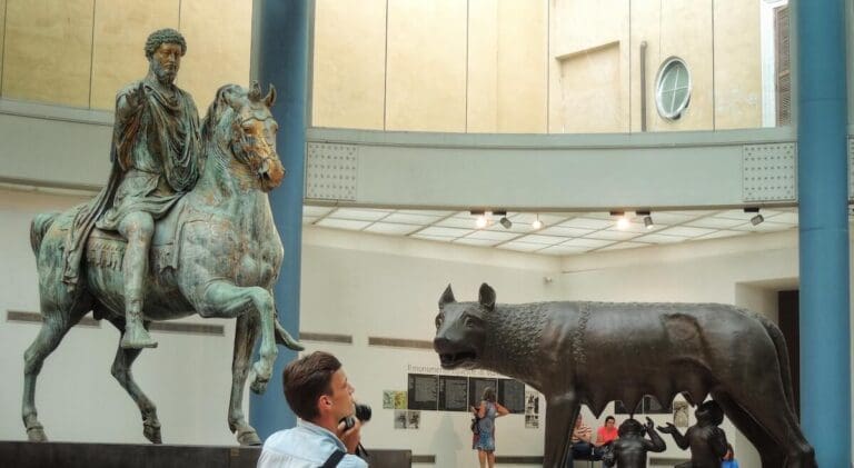 the equestrian statue of marcus aurelius