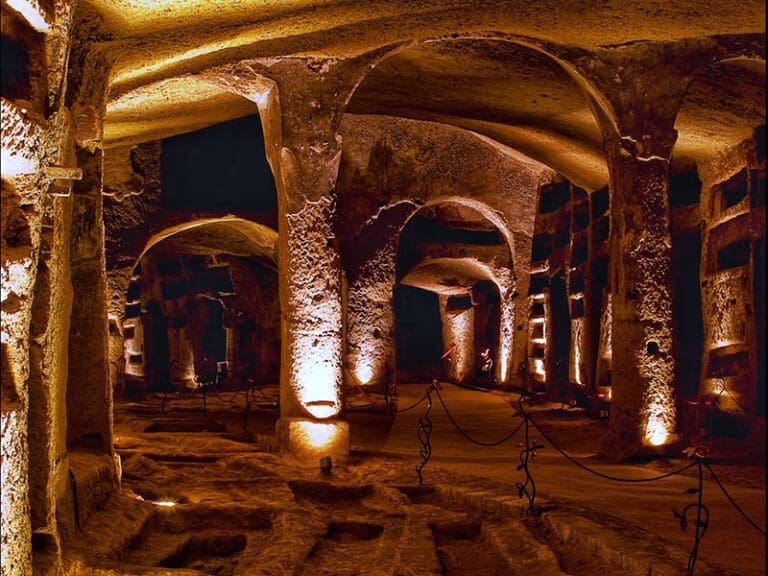 The underground Catacombs of San Gennaro in Naples