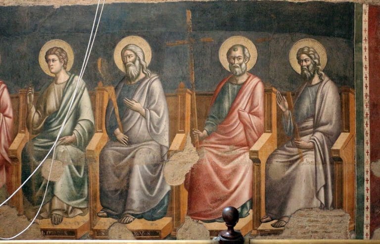 cavallini's last judgement in santa cecilia in trastevere