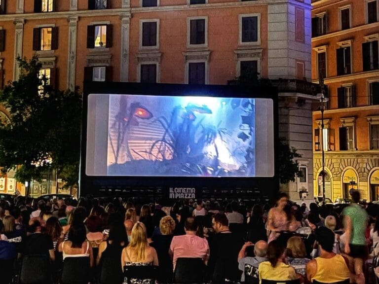 Catch a Movie Under the Stars at Cinema in Piazza in treasteve in rome