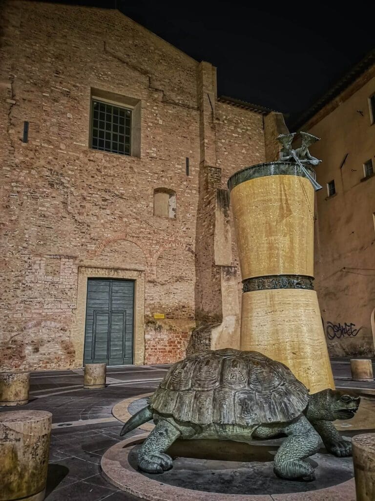 foligno piazza in umbria