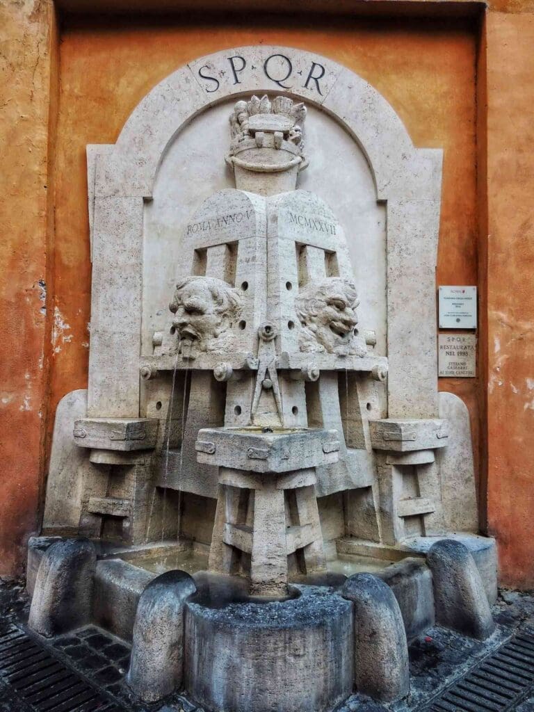 Fontana degli Artisti on via Margutta in Rome