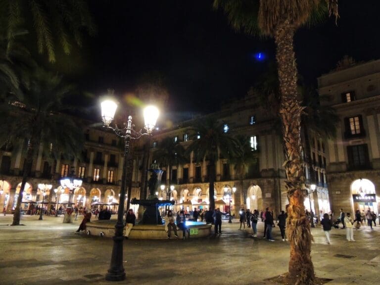Plaça Reial in barcelona