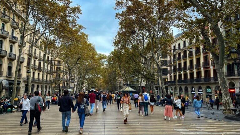 la rambla in barcelona