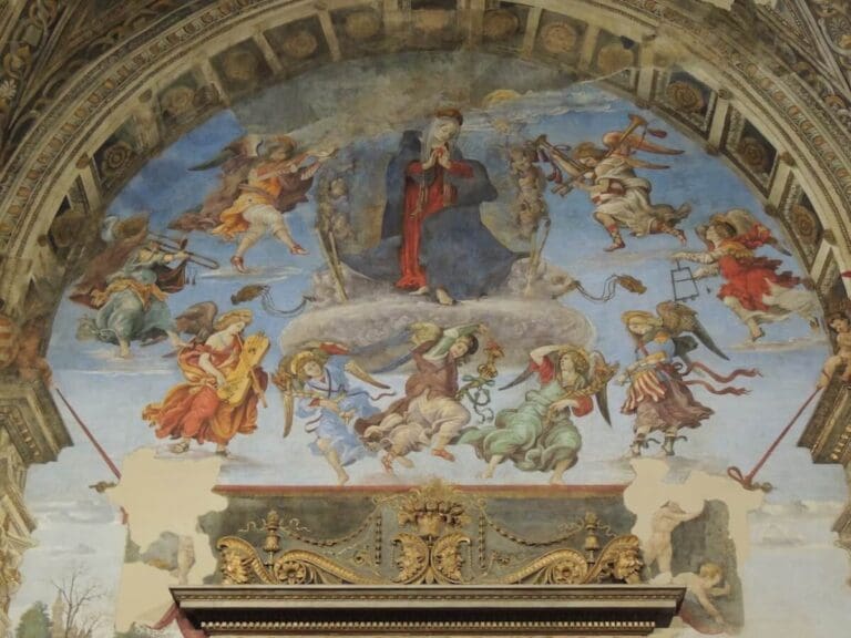 the annunciation in the carafa chapel by filippino lippi