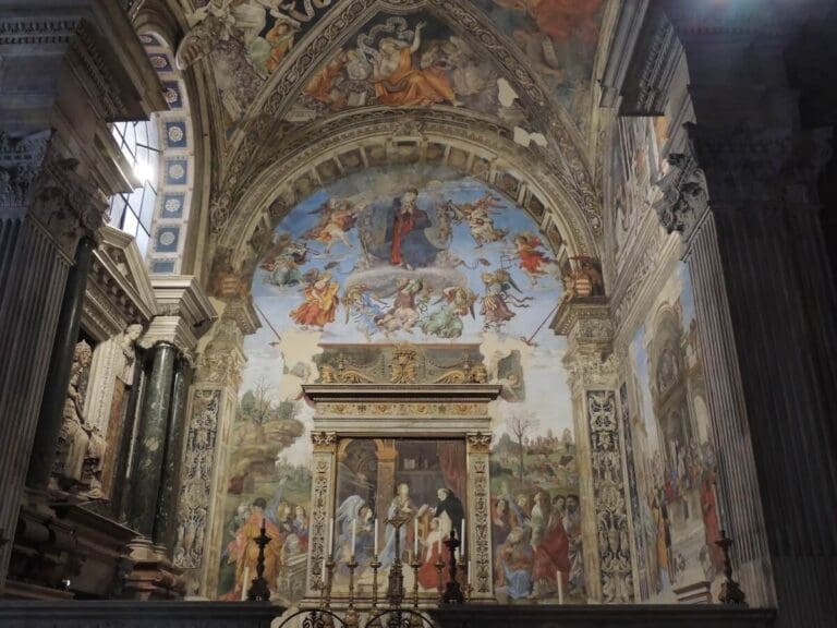 the carafa chapel in santa maria sopra minerva