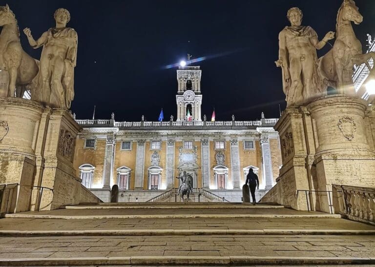the Campidoglio on the capitoline hill in rome