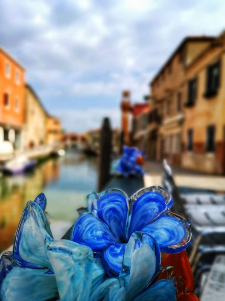 murano glass on the island near venice