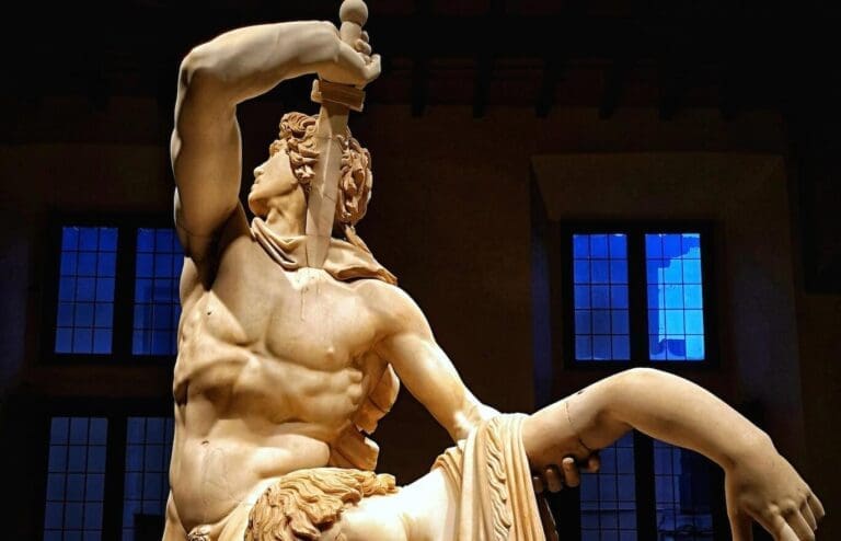 The Ludovisi Gaul in Palazzo Altemps Rome