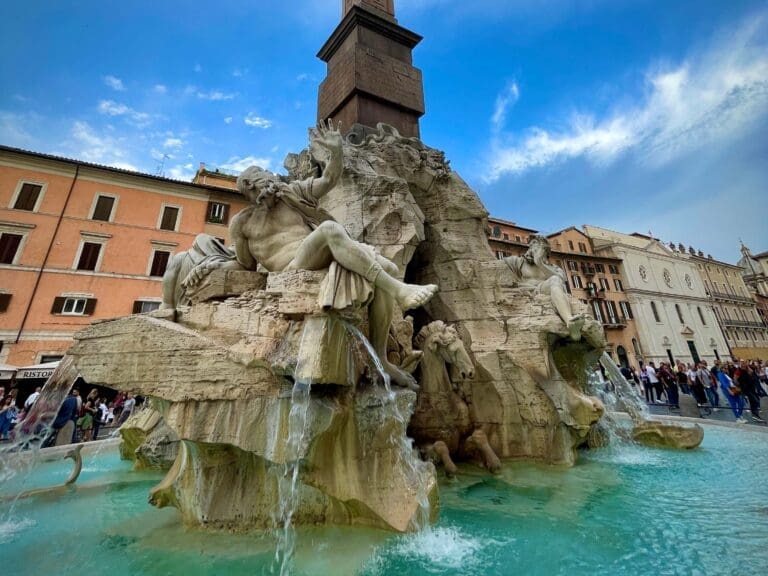 Fountain of the Four Rivers in Piazza Navona