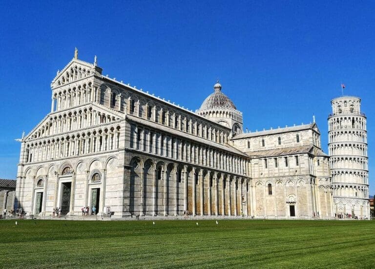 view of the field of miracles in pisa