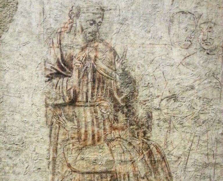 detail from the sinopie museum in pisa