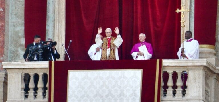 pope leo xiv at st peters