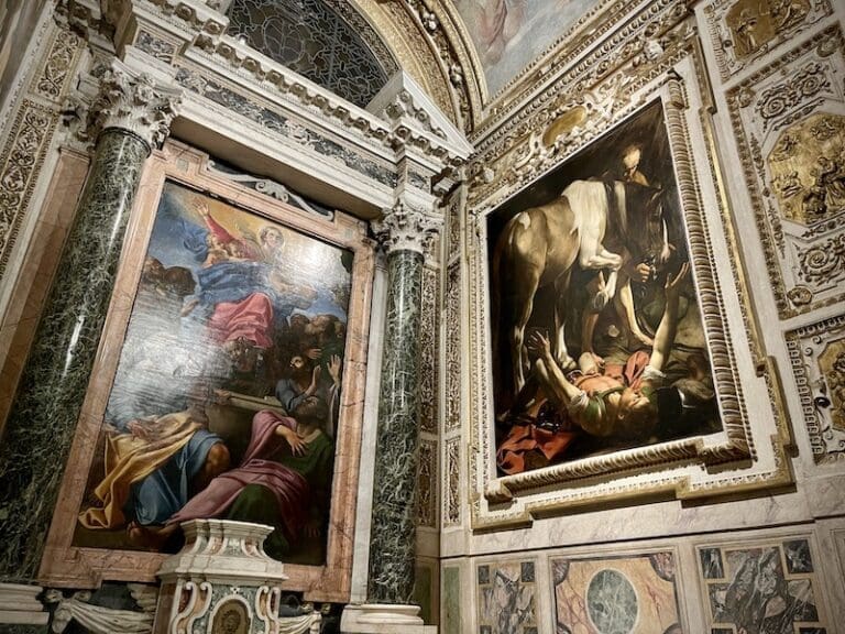 Caravaggios paintings in Santa Maria del Popolo
