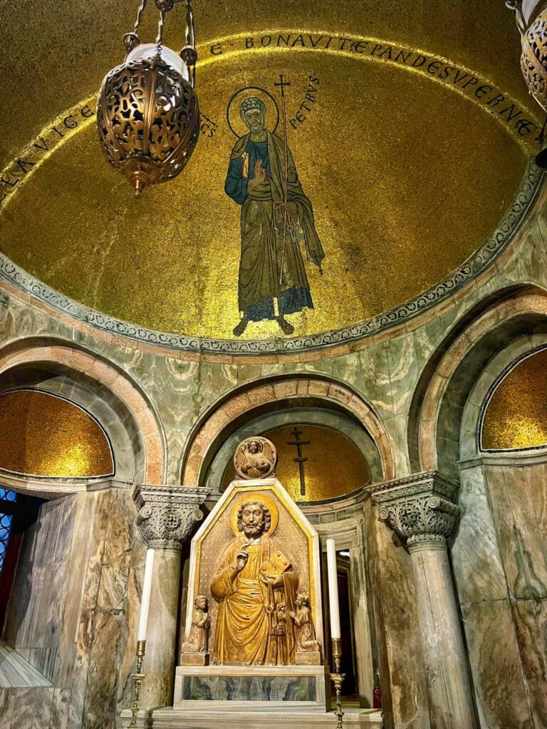 saint mark's in venice is known as the golden church