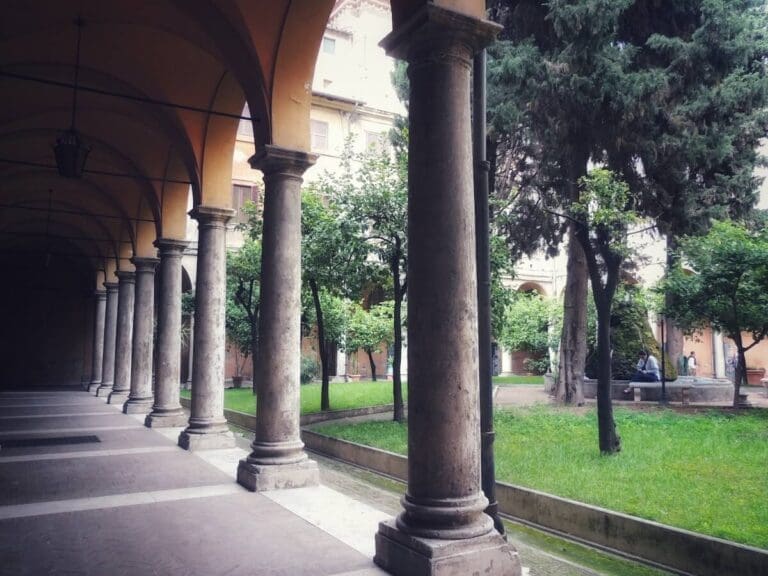 Sant’Andrea delle Fratte cloister in rome