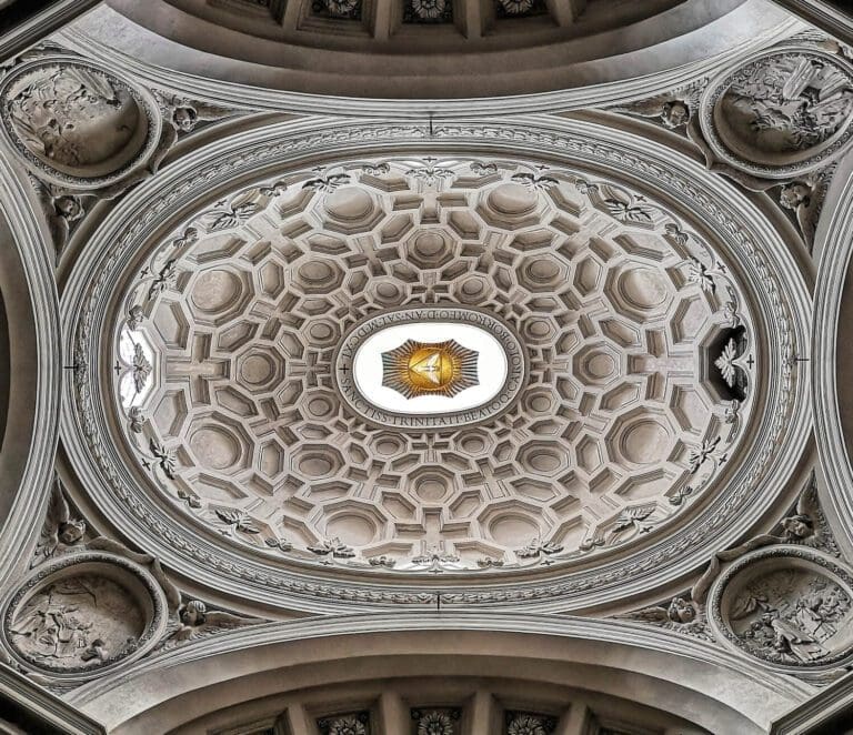 the vault of san carlo alle quattro fontane in rome designed by francesco borromini
