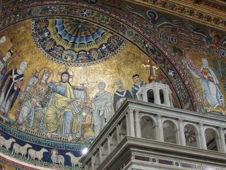 Apse Mosaic of the church of Santa Maria in Trastevere Rome