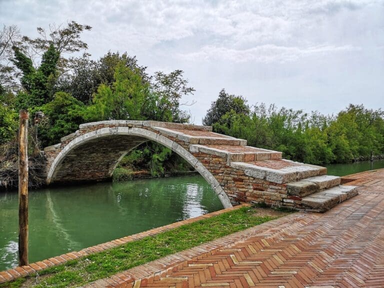 the devil's bridge on torcello in venice