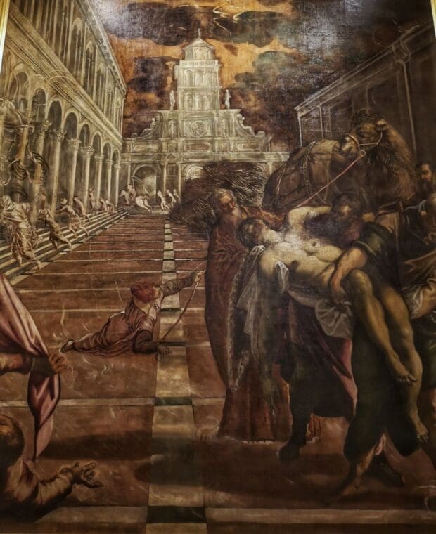 finding of the body of saint mark in the accademia in venice