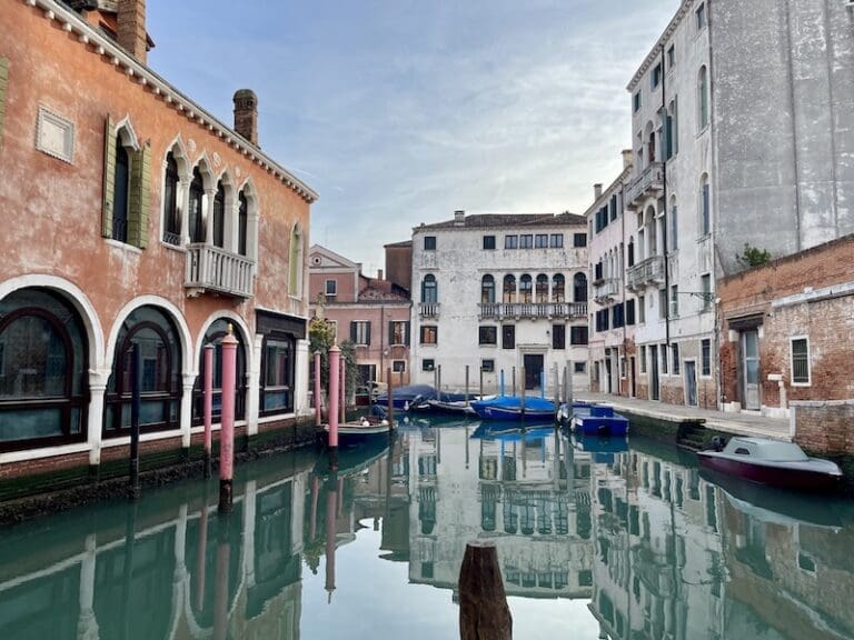 reflections in a venice canal