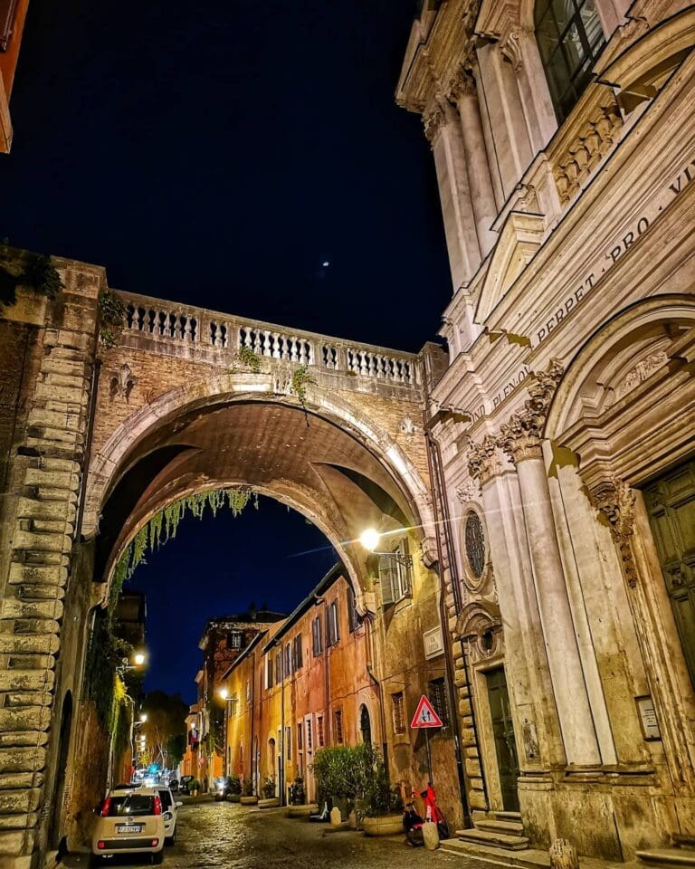 one of the most beauitful streets in Rome, Via Giulia