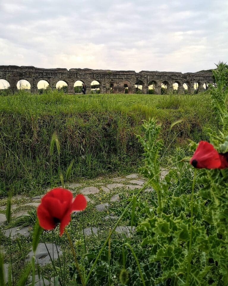 one of the most beauitful streets in Rome, via Latina